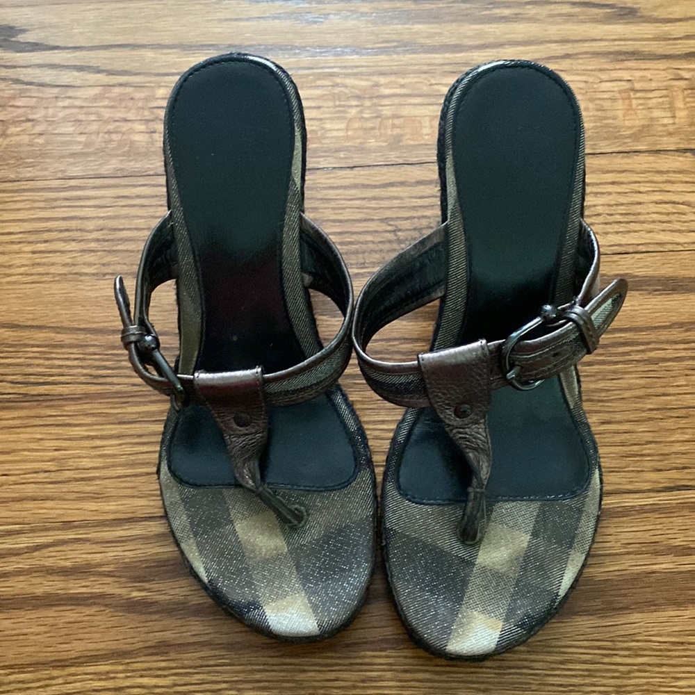 Burberry Wedge Sandals